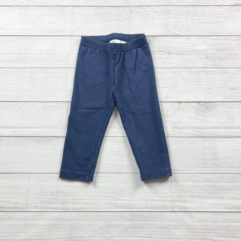 Hanna Andersson Girls Capri Leggings Blue Stretch Pants 5